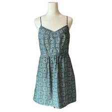 J. Crew Factory Printed Slip Dress Adjustable Spaghetti Straps Size 6