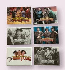 The Three Stooges Set of 6 AtA Boy Magnets   (Lot 10)