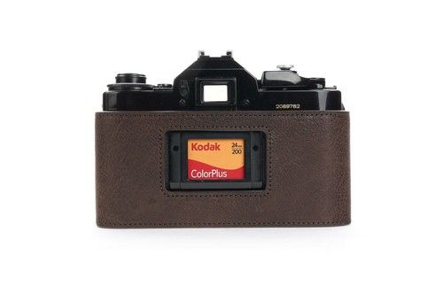 Genuine Real Leather Half Camera Case Bag Cover for Canon AE-1 AE-1P A-1 - Picture 50 of 52