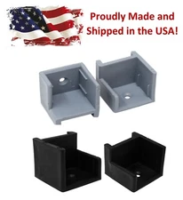 Black or Grey - Left & Right Hand Hinge Pontoon Door Stop Kit