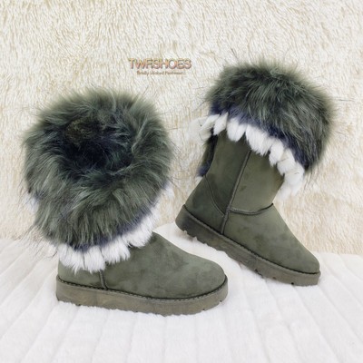 olive green winter boots