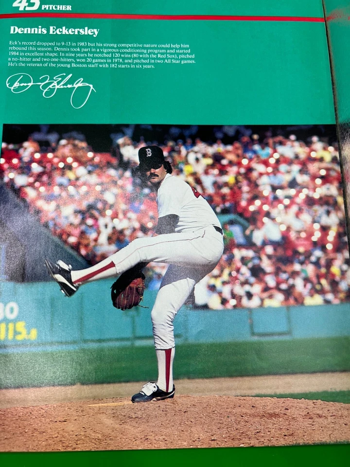 Boston Red Sox 1984 Official YearBook + A special YAZ Section - Image 3 of 4