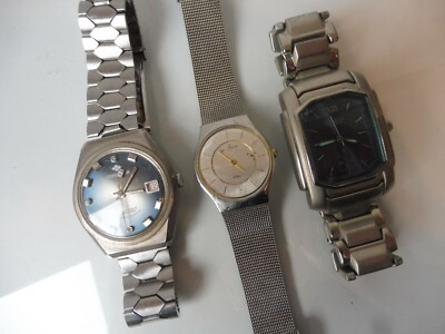 3 alte Armbanduhren :  Princeton , Skagen , Geneva  , schöne Herrenuhren