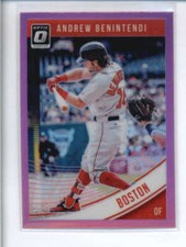ANDREW BENINTENDI 2018 DONRUSS OPTIC #135 PURPLE PRIZMS AJ6854