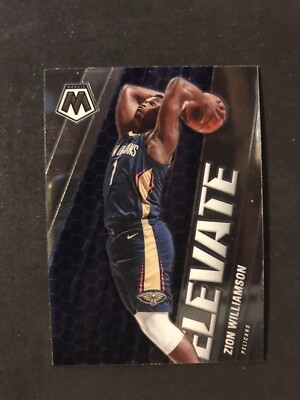 Zion Williamson 2020-21 Panini Mosaic - Elevate #3 New Orleans Pelicans