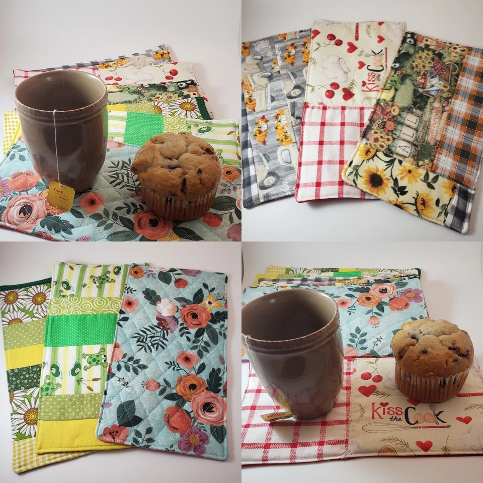 Asstd Mug Rug, Asst Tea Mats, Shower Favors, Party Favors, Book Club Tea Mat  - Image 2 of 4