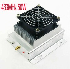 433MHZ 400-470MHZ UHF 50W UHF RF Radio Power Amplifier AMP DMR  heatsink  Fan