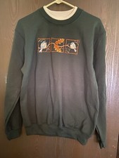 Fabri-Tech new Women's Autumn Themed Sweatshirt Top Leaves Birds Size Medium