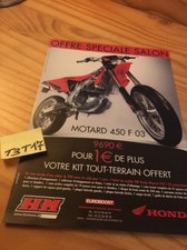 Honda Motard 450F 03 125 CRE 125 Offerta Salone Prospetto Brochure Pubblicità