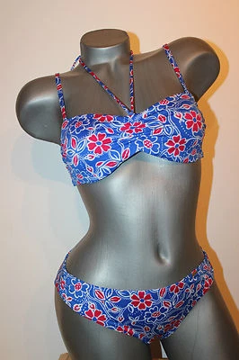 Triumph Bikini "4 Your Style 14 sd CTOWPD + Tai " Gr. 75 B + 38 blau geblümt - Bild 1 von 4