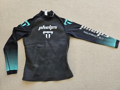 2019 Phelps Wetsuit Womens Small Aquaskin 2.0 Swimming Top Long Sleeve Beach 