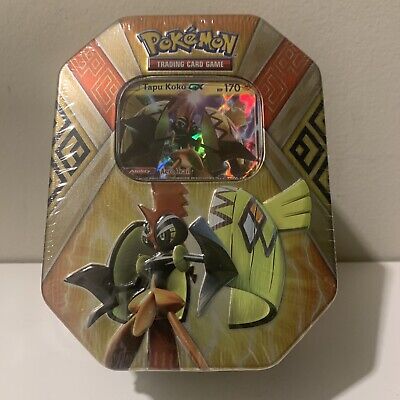 Pokemon Trading Card Game Tapu Koko GX Prism Tin New Sealed