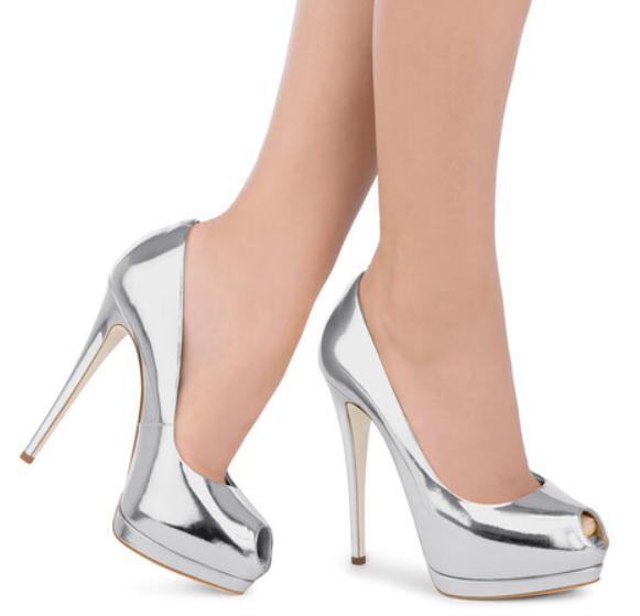 PANTOFOLA D’ORO Scarpe donna plateau punta aperta stiletto scarpe festa sandalo tacco alto moda décolleté