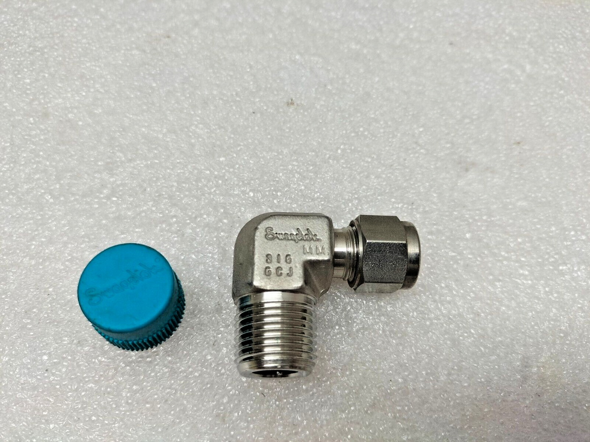 Ideal Vacuum | Swagelok SS 400 8 6 Tube Fitting, 90&deg; NPT Elbow, 3/8 In. Female NPT To 1/4 In. OD Tubing, 316 Stainless Steel SS 400 8 6