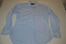 POLO RALPH LAUREN CURHAM BLUE STRIPED POLO SHIRT MENS SIZE 16.5