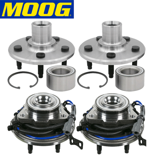 Paquete de 4 juegos de cojinetes de cubo de rueda delantera trasera para Ford Explorer Sport Trac 2007-10 - Imagen 2 de 9