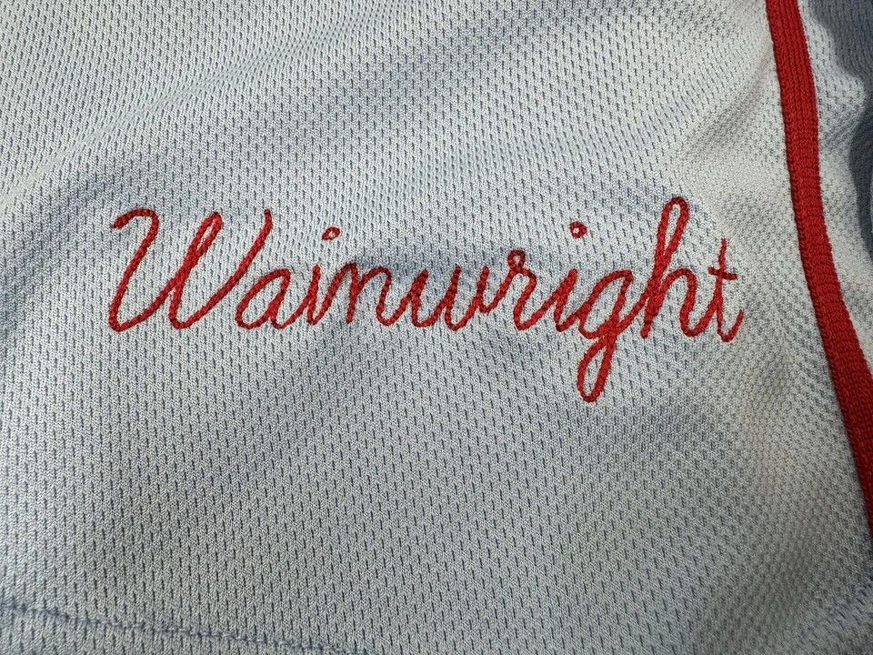 ADAM WAINWRIGHT SIGNED PLAYER GAME ISSUED CARDINALS AUTOGRAPHED JERSEY PSA AUTO - Image 3 of 4