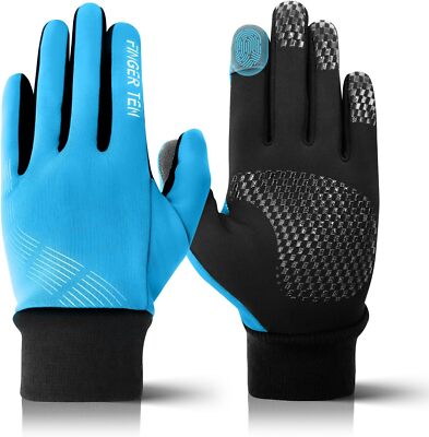 Men Women Winter Warm Sport Running Gloves Pair Fleece Windproof Touch Screen