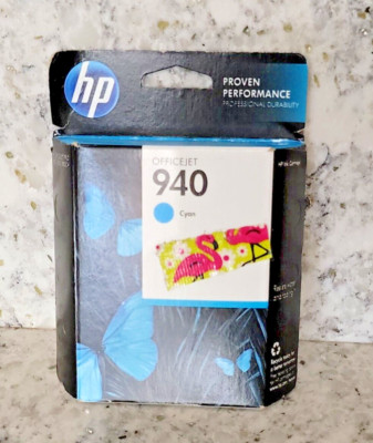 HP OfficeJet 940 Ink Cyan EXPIRED June 2015 Unopened NOS