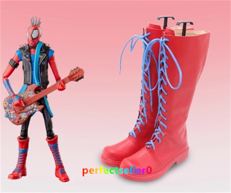 Across The Spider-Verse Spider-Punk Hobie Brown Cosplay Boot Halloween Shoes Men - Image 3 of 4