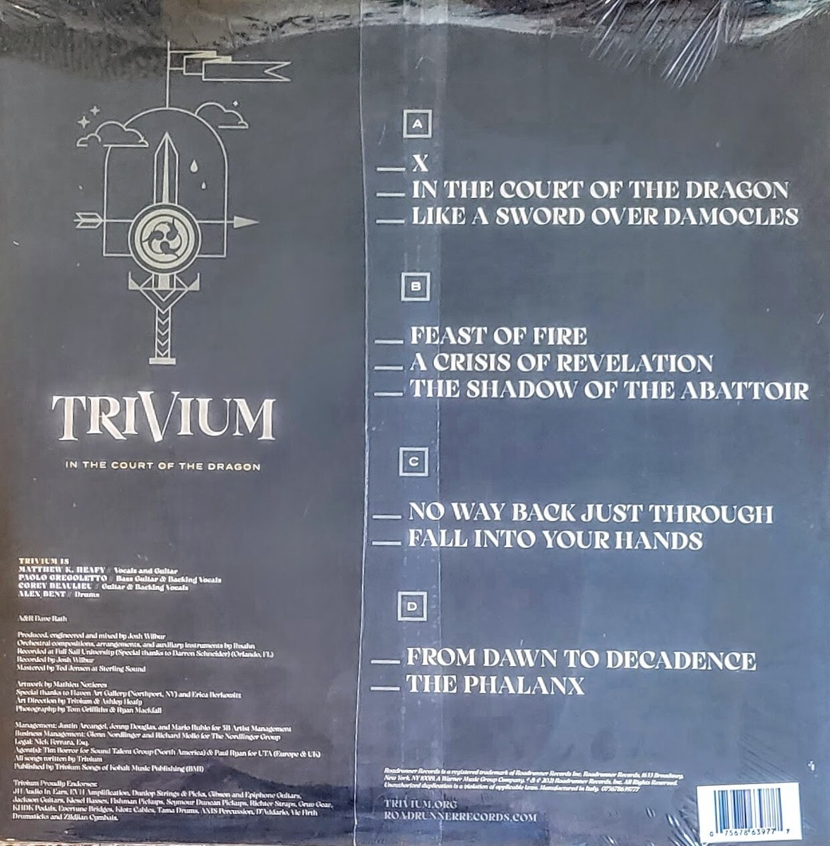 TRIVIUM IN THE COURT OF THE DRAGON - GOLD COLORED VINYL 2-LP SET