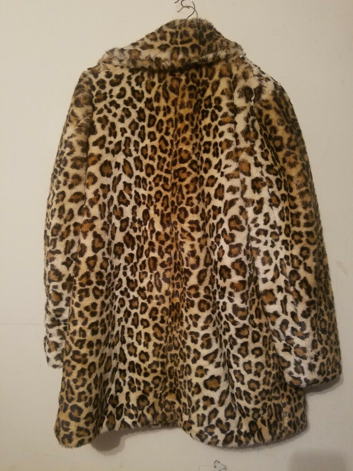 Calvin Klein Womens Petite Leopard Print Faux Fur Coat sz PS ( sz 6P - 8P)  | eBay