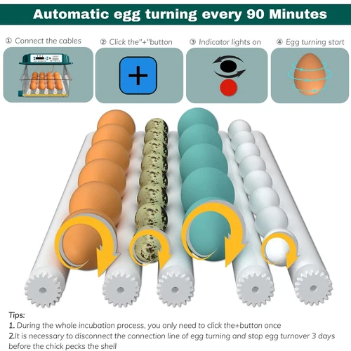 36x Egg Digital Incubator Hatcher Temperature Control Fully Automatic Turning - Picture 6 of 13
