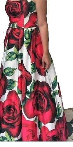 Leonard Wool Silk Floral Dress M Black Multi-Color Excellent