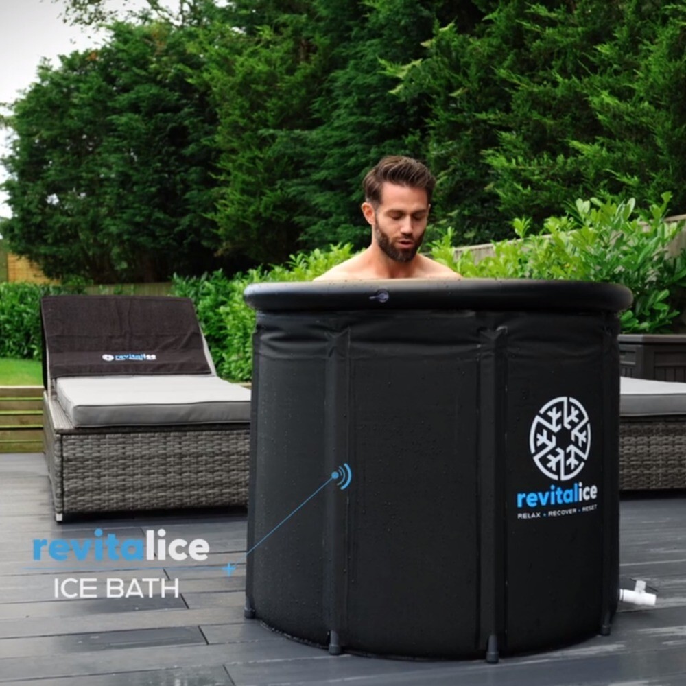 Cubo de baño de hielo Revitalice 500L, terapia de agua fría, piscina portátil ❄️