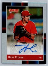 2022 Panini Donruss Optic 1988 Retro Auto Holo #R88S-HC Hans Crouse Phillies