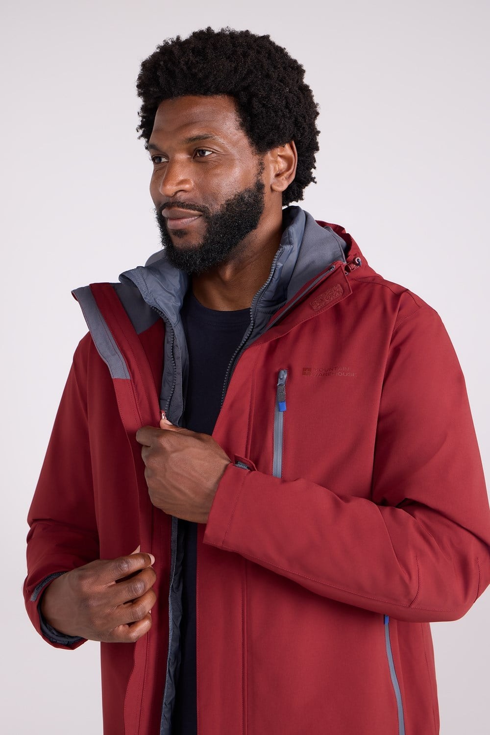 Mountain Warehouse Mens Sycamore 3 In 1 Waterproof Jacket - 3 In 1 Jacket image 4