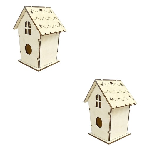 Paquete de 2 accesorios para nido de pájaro decoración para casa de pájaros suministros para mascotas aves - Imagen 5 de 12