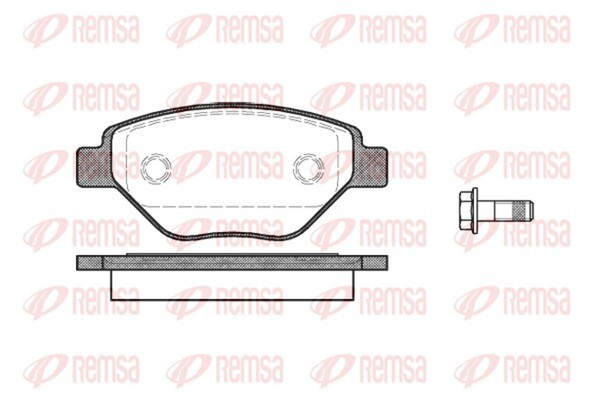 Bremsbelagsatz Scheibenbremse Remsa 0977.00 FüR Renault BM0 LM0 Megane 2 16V-image