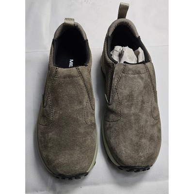 Merrell Jungle Moc AC+ Dusty Olive Suede Slip On Shoes Womens Size 5 J45750 NEW