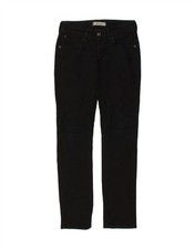 LEVI'S Womens 571 Low Waist Slim Jeans W27 L32  Black Cotton BM06