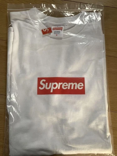Tee shirt Supreme Box Logo M coton blanc 20ème anniversaire