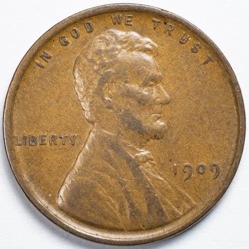 1909 VDB Lincoln Wheat Penny Extremely Fine (XF)