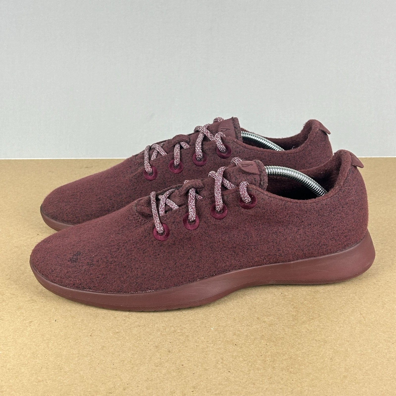 SAOLA Scarpe Allbirds Wool Runner Casual Sportive Uomo 13 Rosso Borgogna Lana Merino