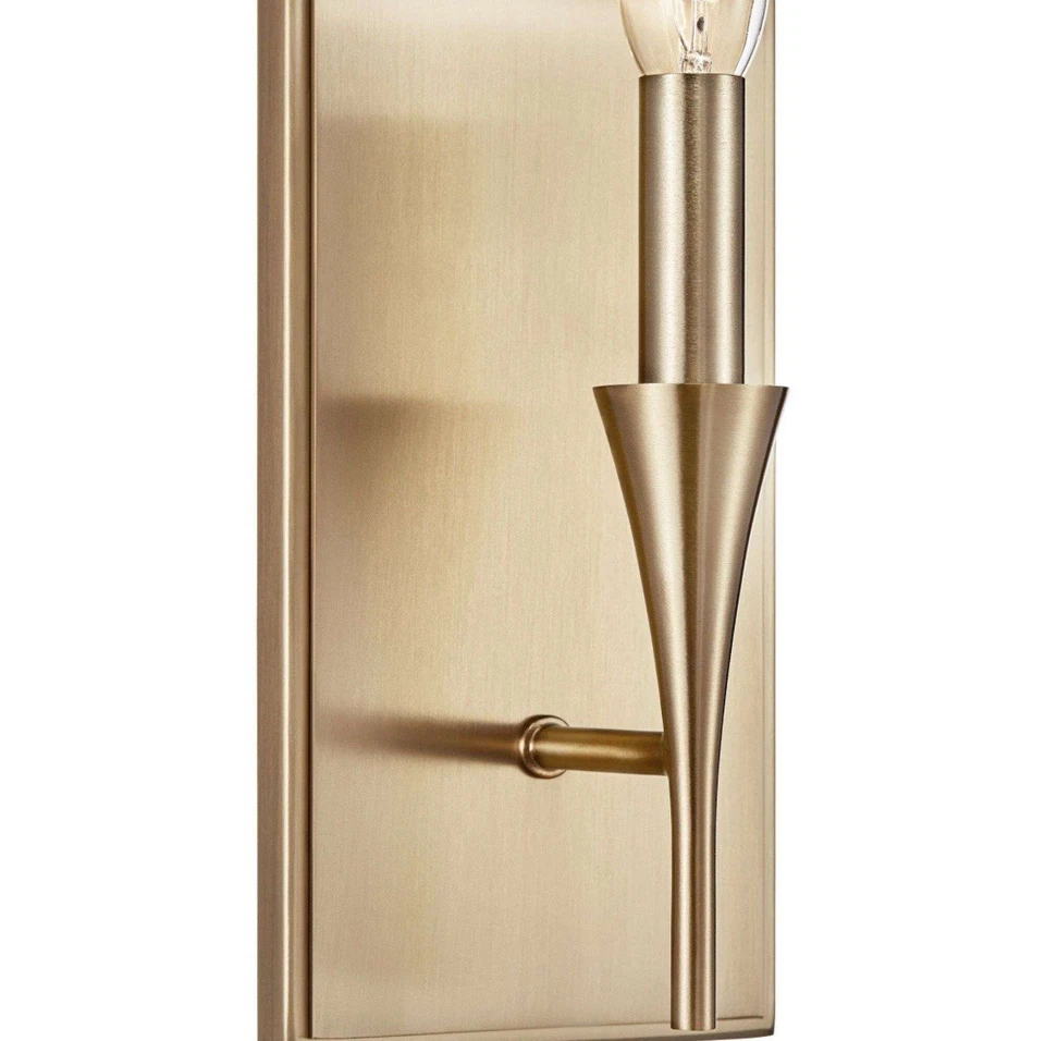 Champagne Bronze One Light Wall Sconce from the Alvaro Collection - Image 4 of 4