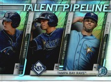 2017 Bowman #TPM-TBR Joshua Lowe / Willy Adames / Jacob Faria Talent Pipeline