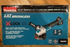 Makita XAG25Z  18V LXT 4.5/5 Angle Grinder  with AFT Tool Only New Sealed