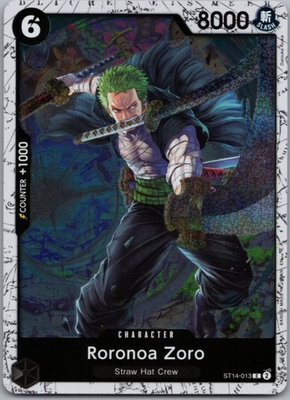 #ad Roronoa Zoro Pirate Foil Foil ST14 013 Premium Booster The Best Vol. 2 C N $1.80