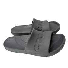 Crocs Unisex Slides Black Men's Size 9 Women's Size 11 Comfort