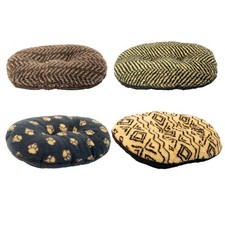 OVAL DOG BED - Danish Design Sherpa Fleece Quilted Mattress Dog Bed - Small-XL