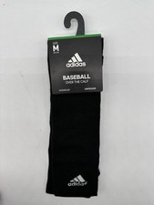 NEW ONE PAIR MENS ADIDAS BASEBALL SOCKS OVER THE CALF COMPRESSION BLACK MEDIUM