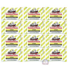 Fisherman Friend Sugar Free Citrus Flavour 25g bundle of 12 pieces