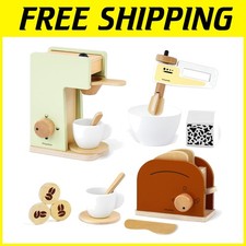 Pretend-Play Coffee Maker  Toaster Set for Kids