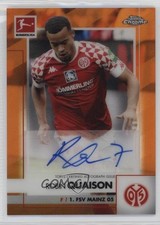 Robin Quaison Chrome Bundesliga 2020/21 Orange Refractor /25 Auto