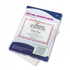 Advantus Panel Wall Certificate Holder - 11" X 8.50" Insert - Horizontal,