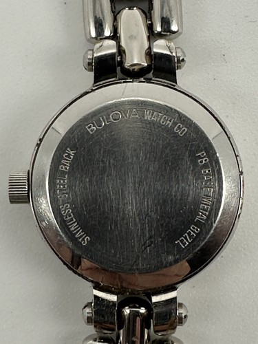 Bulova 91L13 New Battery Ladies Cocktail Watch 18MM 6.25" Silver Tone Rare R41 - Picture 10 of 12